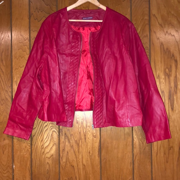 Jackets & Blazers - Red leather Jacket